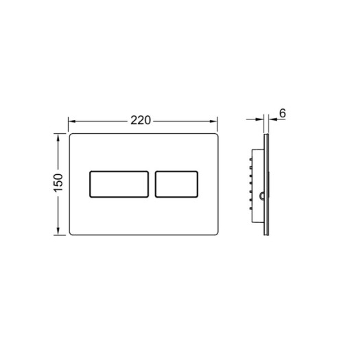 TECE TECEsolid Панель смыва для унитазов Сатин 9240434