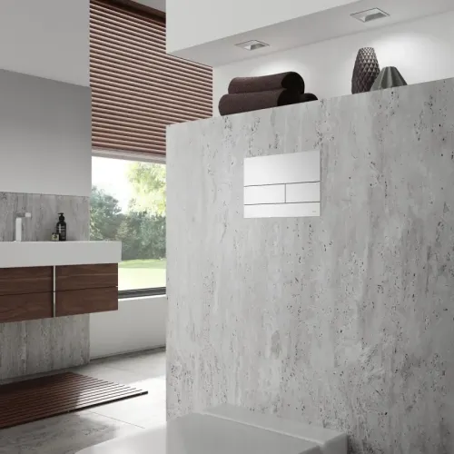 TECE TECEsquare II панель смыва с двумя клавишами металлическая Хром глянцевый 9240831
