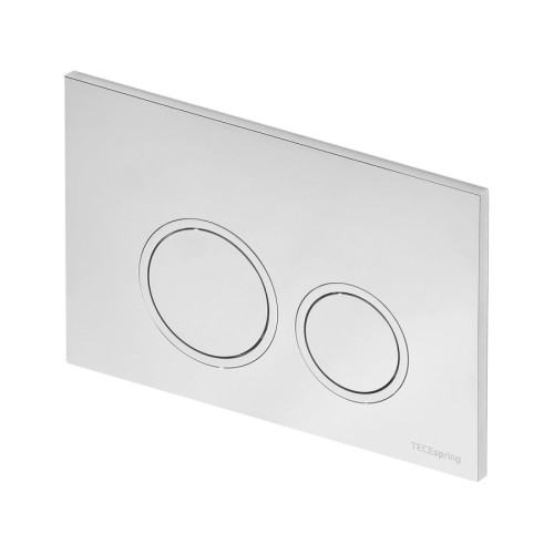 TECE TECEspring R Панель смыва с круглыми кнопками хром глянцевый контур клавиш хром матовый 9940101