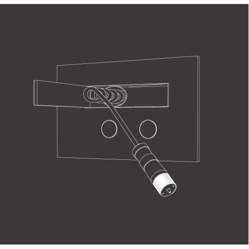 CEA design CEA design HYDROPLATE Панель смыва с гидроёршиком для очистки унитаза нержавеющая сталь сатин PLA14S