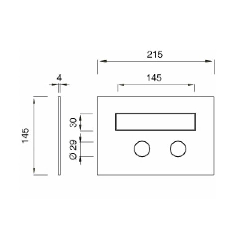 CEA design CEA design HYDROPLATE Панель смыва с гидроёршиком для очистки унитаза нержавеющая сталь сатин PLA14S