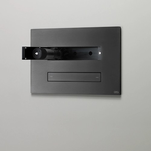 CEA design CEA design HYDROPLATE Панель смыва с гидроёршиком для очистки унитаза черный бриллиант сатин PLA20KDS