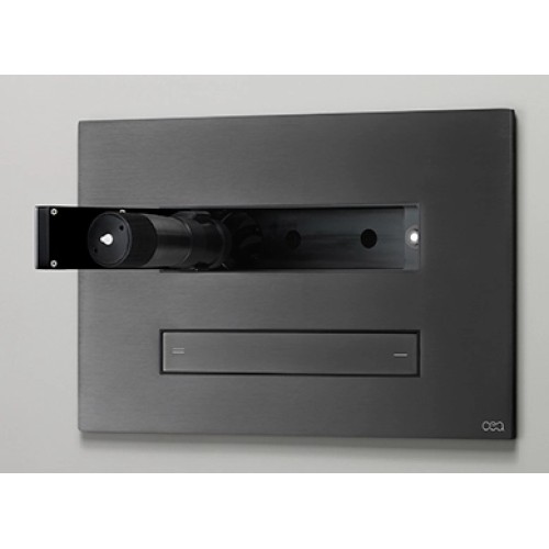 CEA design CEA design HYDROPLATE Панель смыва с гидроёршиком для очистки унитаза черный бриллиант сатин PLA20KDS