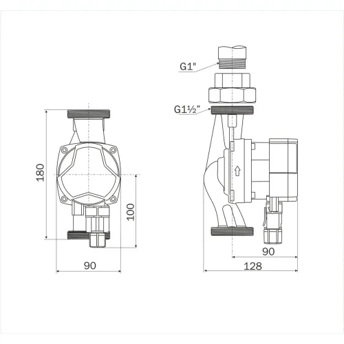 Циркуляционный насос Aquario PRIME-A1-256-180