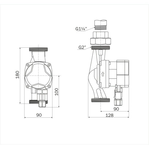 Циркуляционный насос Aquario PRIME-A1-328-180