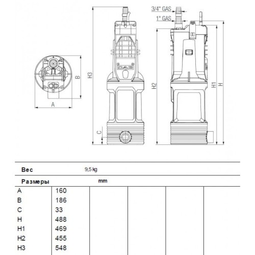 Насос колодезный DAB DIVERTRON X 650 M 60208444