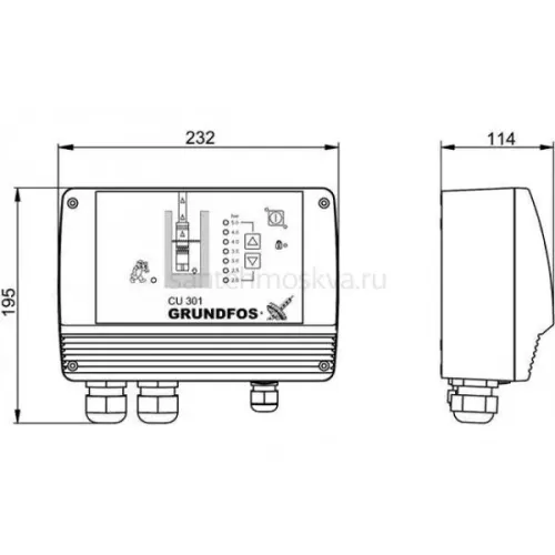 Блок управления насосами Grundfos CU 301, 96436753