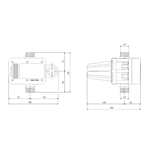 Регулятор давления Grundfos PM PLUS, 93264954 Регулятор давления Grundfos PM PLUS, 93264954