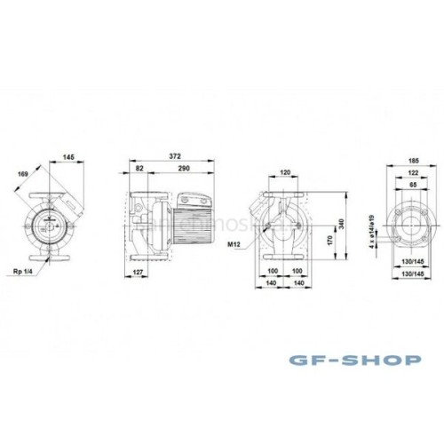 Циркуляционный насос Grundfos UPS 65-120 F 1х230, 96402278