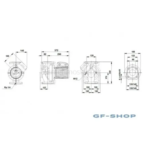 Циркуляционный насос Grundfos UPS 65-120 F 1х230, 96402278