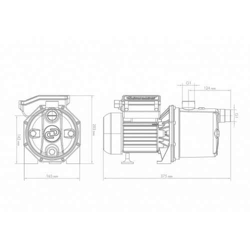 Поверхностный насос Джилекс ДЖАМБО 60/35 Н, 3002