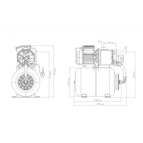 Поверхностный насос-автомат Джилекс ДЖАМБО 60/35 Н-24 (2.0), 3012