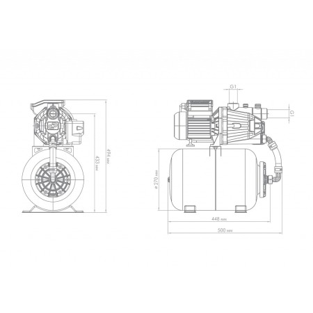 Поверхностный насос-автомат Джилекс ДЖАМБО 60/35 П-24 (2.0), 3014