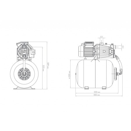 Поверхностный насос-автомат Джилекс ДЖАМБО 70/50 П-50 (2.0), 3026