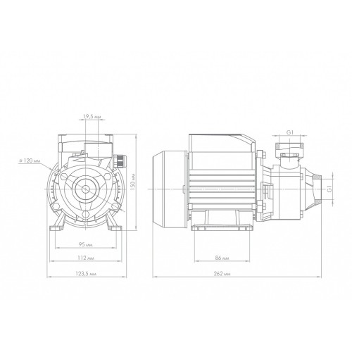 Поверхностный насос Джилекс ВИХРЕВИК 40/40 Ч, 3100