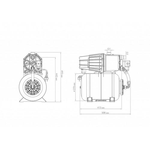Насос-автомат Джилекс ДЖАМБО ПРО 70/50 Н-24, 3114