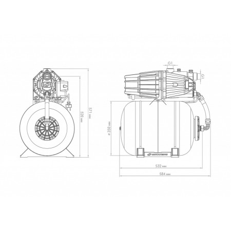 Насос-автомат Джилекс ДЖАМБО ПРО 70/50 П-50, 3122