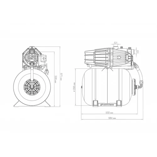 Насос-автомат Джилекс ДЖАМБО ПРО 70/50 П-50, 3122