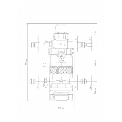 Поверхностный насос-автомат Джилекс КОМФОРТ ПРО 80/40, 4004