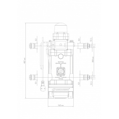 Поверхностный насос-автомат Джилекс КОМФОРТ ПРО 55/25, 4007