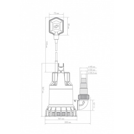 Погружной насос Джилекс ДРЕНАЖНИК 110/8, 5100