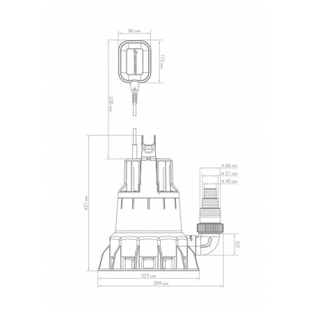 Погружной насос Джилекс ДРЕНАЖНИК 550/14, 5151