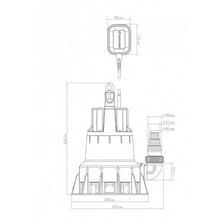 Погружной насос Джилекс ДРЕНАЖНИК 650/17, 5155