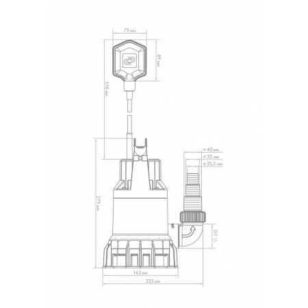 Погружной насос Джилекс ФЕКАЛЬНИК 140/6, 5400