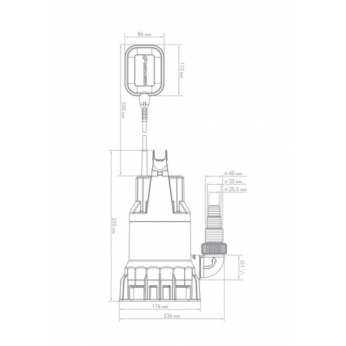 Погружной насос Джилекс ФЕКАЛЬНИК 230/8, 5401