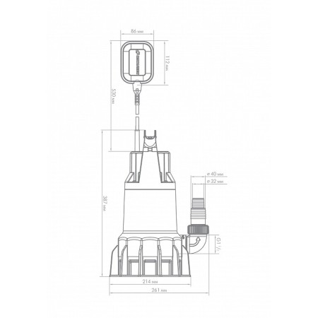 Погружной насос Джилекс ФЕКАЛЬНИК 330/12, 5402