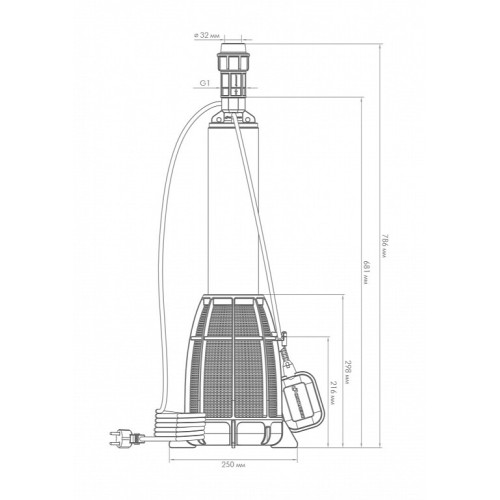 Погружной насос Джилекс ВОДОМЕТ 55/75 А, 6575