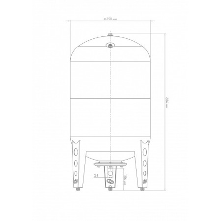 Гидроаккумулятор Джилекс В 50, 7054