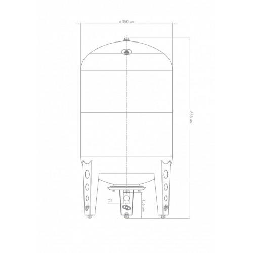 Гидроаккумулятор Джилекс В 50, 7054