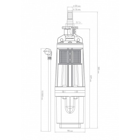 Погружной насос Джилекс КАЧАН 20/60-10м, 8600