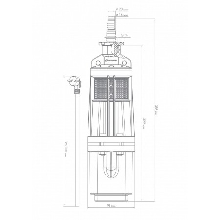 Погружной насос Джилекс КАЧАН 20/60-25м, 8602