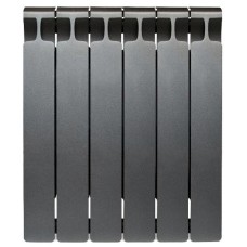 Радиатор биметаллический RIFAR MONOLIT 500 х 6 секций ТИТАН боковое подключение, R-MN-500-06-TI