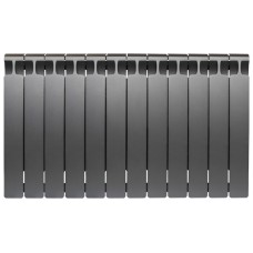 Радиатор биметаллический RIFAR MONOLIT 500 х 12 секций ТИТАН боковое подключение, R-MN-500-12-TI