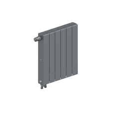 Радиатор биметаллический RIFAR SUPReMO VENTIL 500 х 6 секций ТИТАН нижнее левое подключение, R-SU-500-06-VL-TI