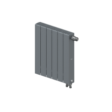 Радиатор биметаллический RIFAR SUPReMO VENTIL 500 х 6 секций ТИТАН нижнее правое подключение, R-SU-500-06-VR-TI