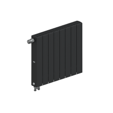 Радиатор биметаллический RIFAR SUPReMO VENTIL 500 х 8 секций АНТРАЦИТ нижнее левое подключение, R-SU-500-08-VL-AN