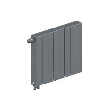 Радиатор биметаллический RIFAR SUPReMO VENTIL 500 х 8 секций ТИТАН нижнее левое подключение, R-SU-500-08-VL-TI