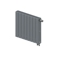 Радиатор биметаллический RIFAR SUPReMO VENTIL 500 х 8 секций ТИТАН нижнее правое подключение, R-SU-500-08-VR-TI