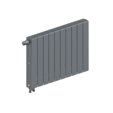 Радиатор биметаллический RIFAR SUPReMO VENTIL 500 х 10 секций ТИТАН нижнее левое подключение, R-SU-500-10-VL-TI