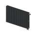 Радиатор биметаллический RIFAR SUPReMO VENTIL 500 х 12 секций АНТРАЦИТ нижнее правое подключение, R-SU-500-12-VR-AN