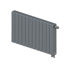 Радиатор биметаллический RIFAR SUPReMO VENTIL 500 х 12 секций ТИТАН нижнее правое подключение, R-SU-500-12-VR-TI