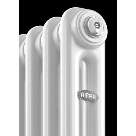 Стальной трубчатый радиатор отопления RIFAR TUBOG 2180 04 секции БЕЛЫЙ боковое подключение, TUB 2180-04