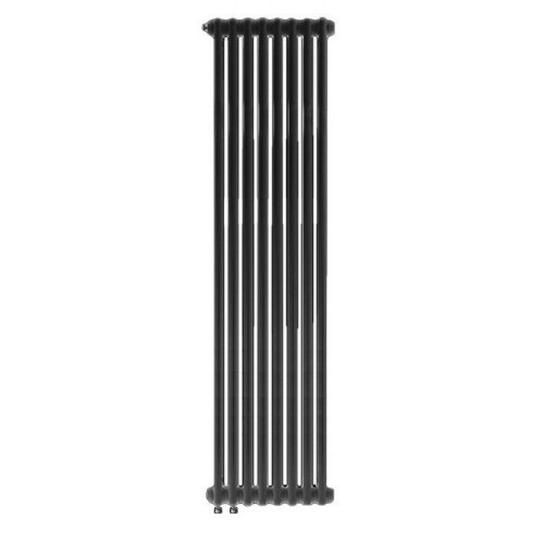 Стальной трубчатый радиатор отопления RIFAR TUBOG VENTIL 2180 08 секций АНТРАЦИТ нижнее одностороннее подключение, TUB 2180-08-DV1-AN