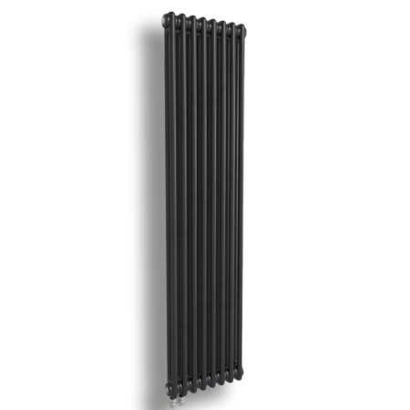 Стальной трубчатый радиатор отопления RIFAR TUBOG VENTIL 2180 08 секций ЧЕРНЫЙ ЯНТАРЬ МАТ. нижнее одностороннее подключение, TUB 2180-08-DV1-BM