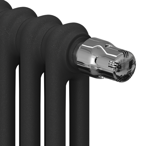 Стальной трубчатый радиатор отопления RIFAR TUBOG VENTIL 2180 08 секций АНТРАЦИТ нижнее разностороннее подключение, TUB 2180-08-DV2-AN