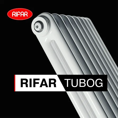 Стальной трубчатый радиатор отопления RIFAR TUBOG 2180 08 секций БЕЛЫЙ боковое подключение, TUB 2180-08